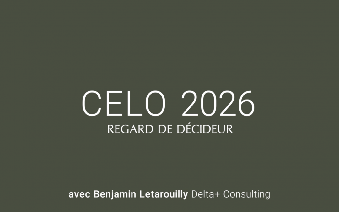 CELO 2026, Regard de Décideur Interview de Benjamin LETAROUILLY